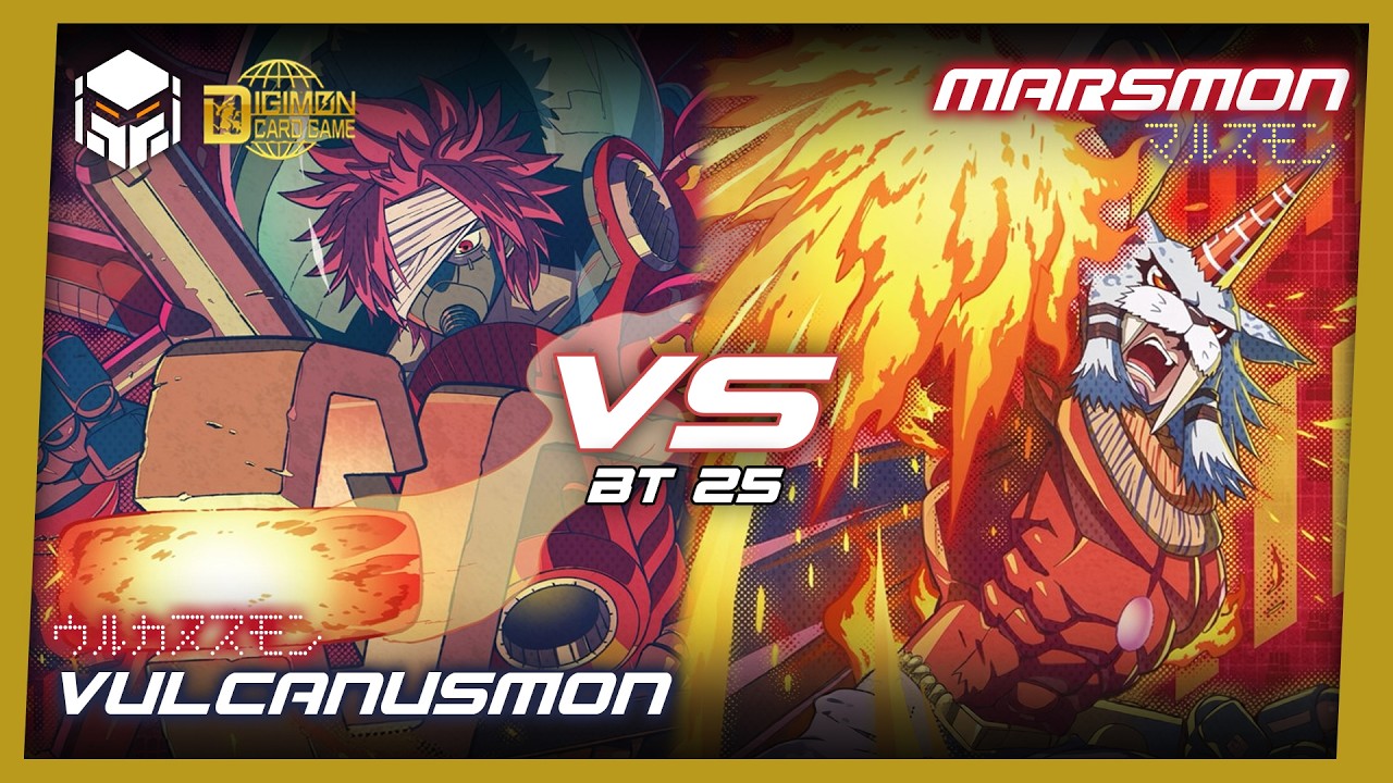 Vulcanusmon vs Marsmon [Digimon Card Game & TCG BT25]