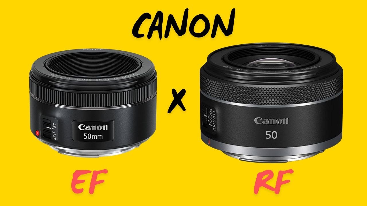 Lente Canon 50mm EF ou RF qual comprar? COMPARATIVO DEFINITIVO.