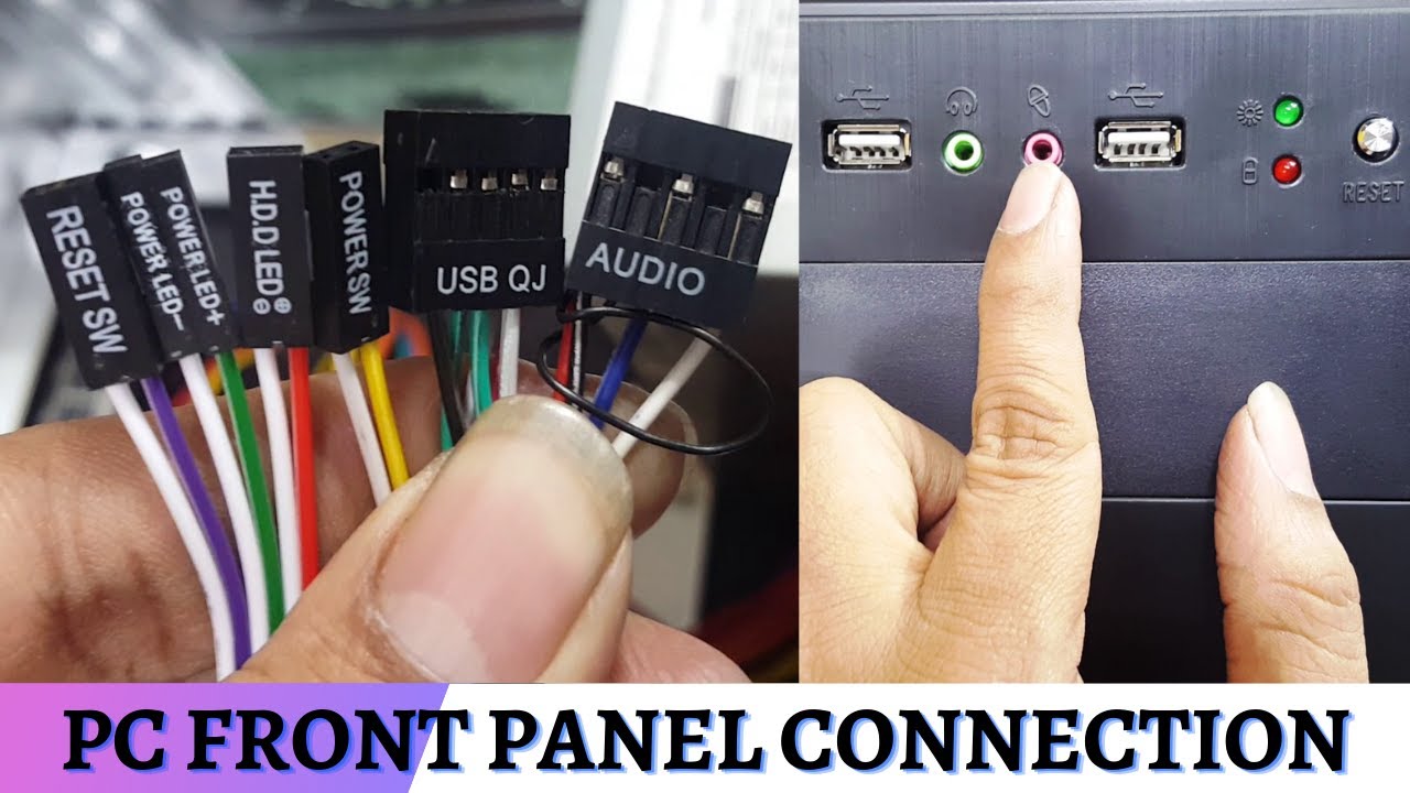 How To Assembled Desktop PC | PC front panel connection in motherboard