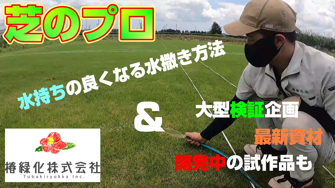 【芝のプロ】が推奨する水やり方法と、超大型検証企画、最新の土壌改良資材、開発中の試作品も先行で少し公開します！