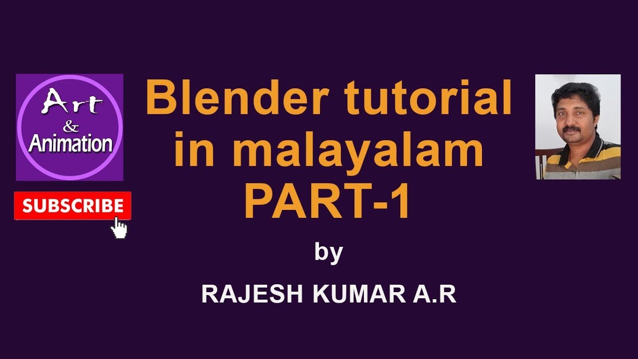 BLENDER TUTORIAL IN MALAYALAM, PART-1