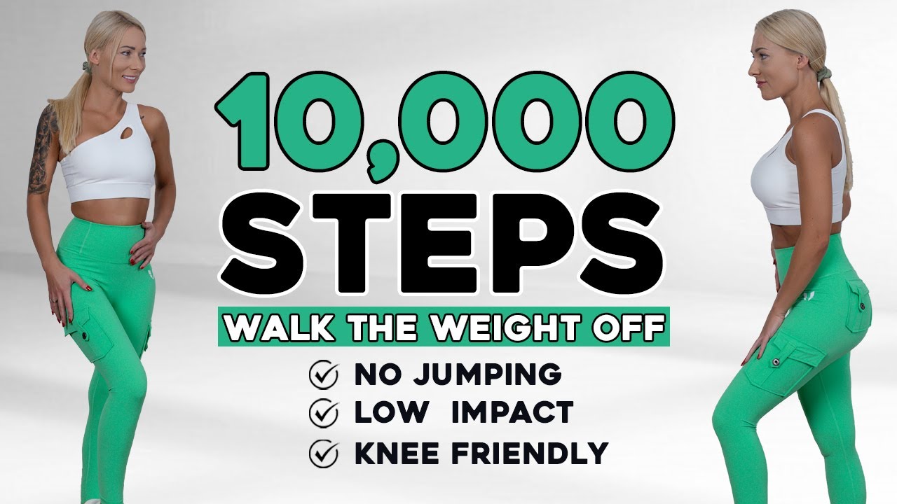 10000 STEPS WALKING WORKOUT | 10K Steps Challenge! 1 Hour Fat Burning Endurance Knee Friendly