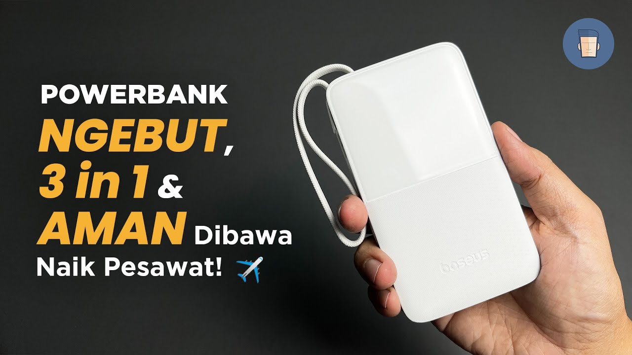 BASEUS BIPOW 2 Pro ⚡️ Powerbank NGEBUT, 3 IN 1 & AMAN Dibawa Naik Pesawat‼️