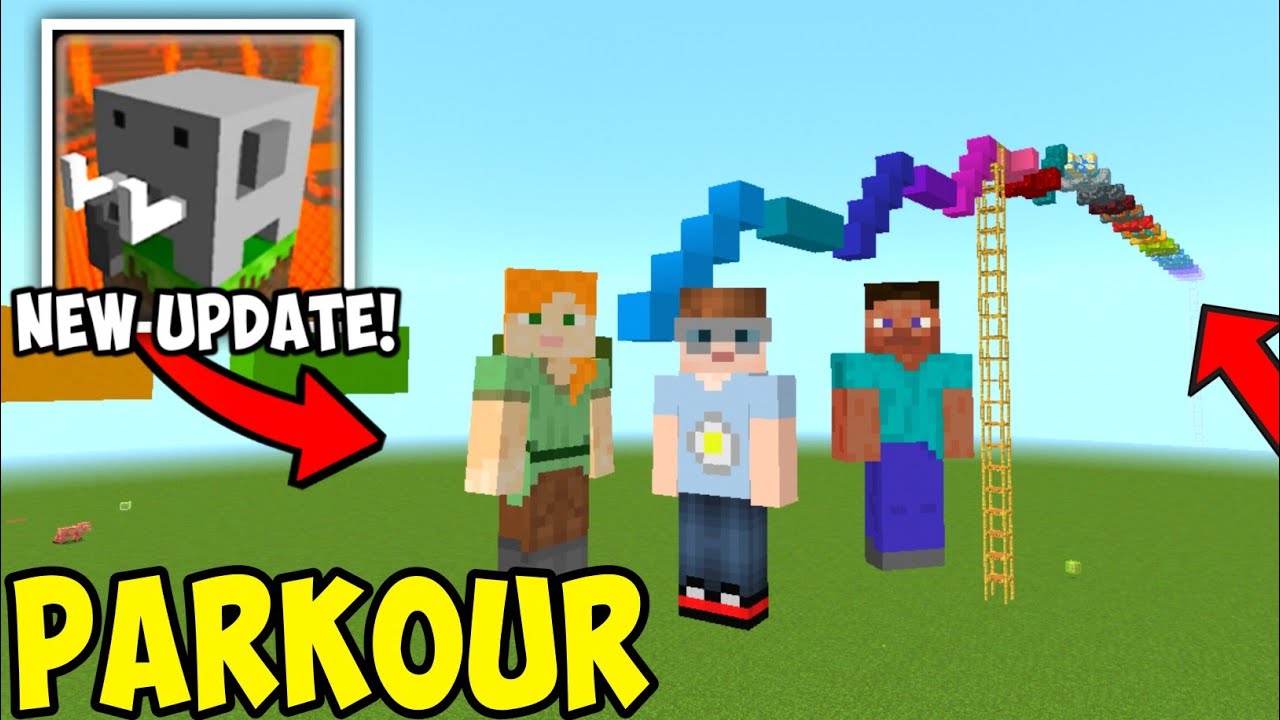 Craftsman Multiplayer Parkour Gameplay In Craftsman | Craftsman building craft
