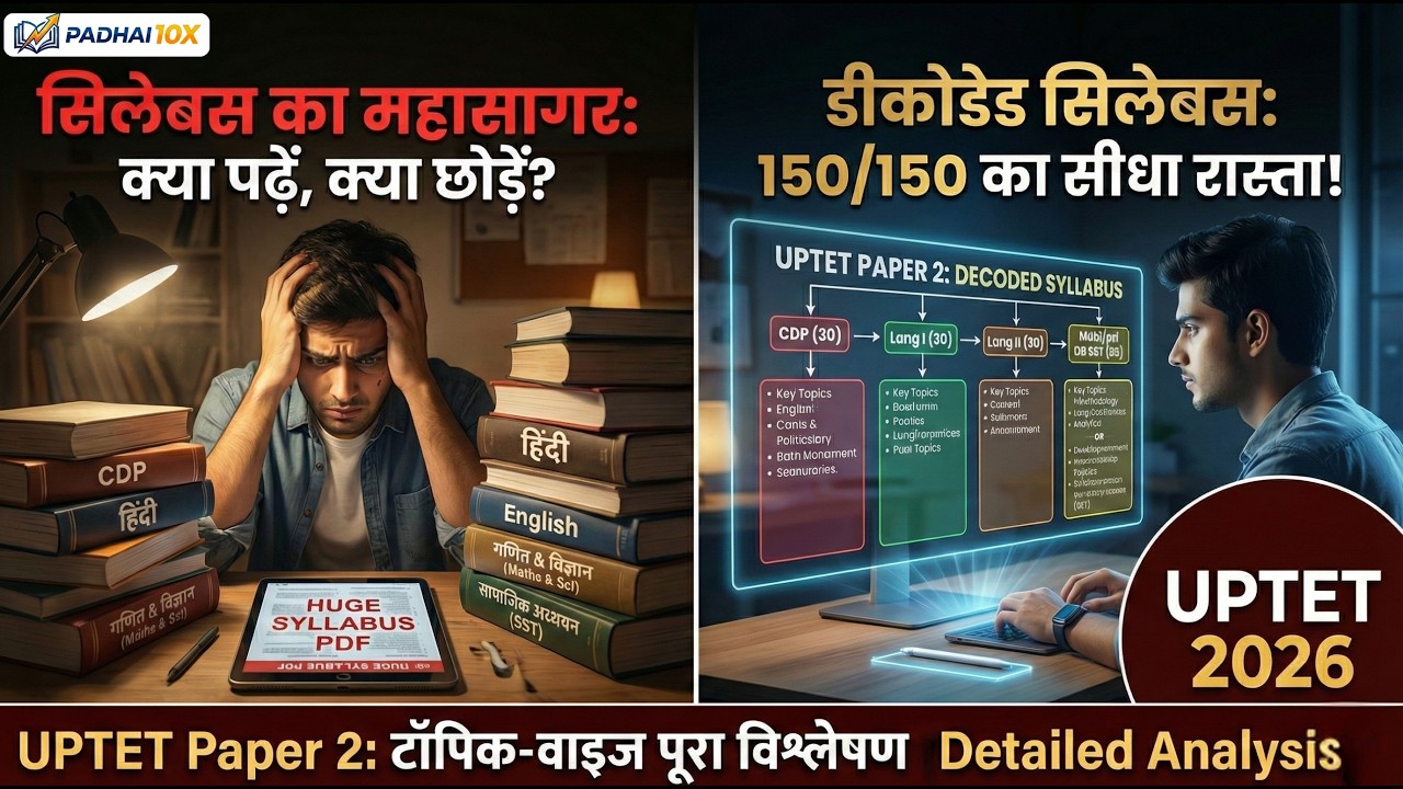 UPTET 2026 Paper 2 Syllabus 🔍 | 90% छात्र यहाँ Fail होते हैं! ❌ | Subject Combination Rule ✅