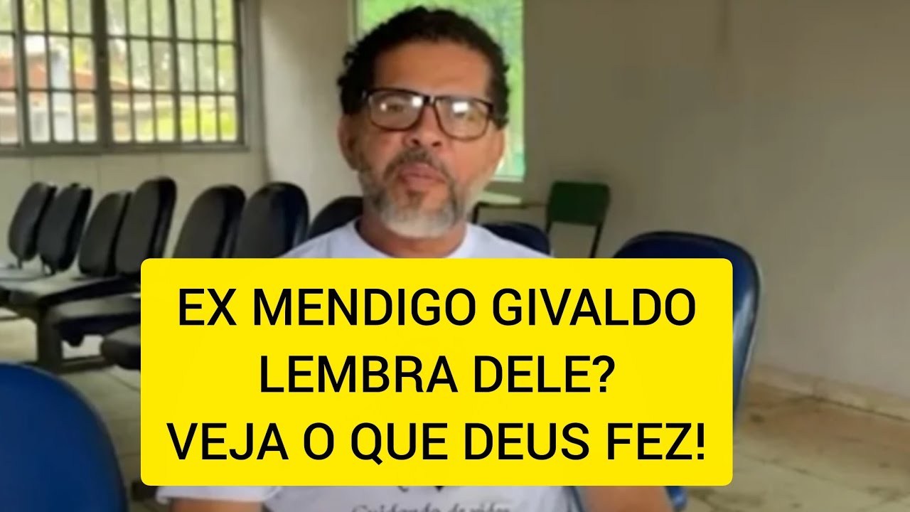 Ex mendingo Gilvado, conhecido como mendigo 
