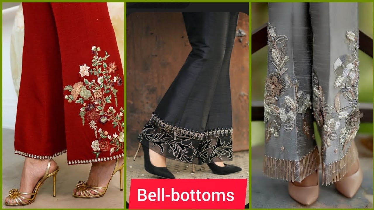 Different bell-bottoms designs for wedding and party function 