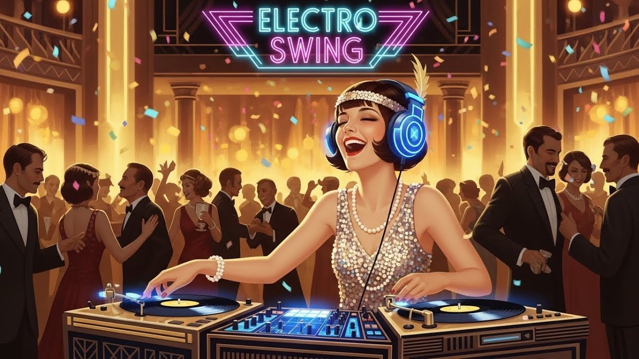 Electro Swing Party 1 Hour Vocal Mix 🎺 | Vintage Radio Vibes 📻