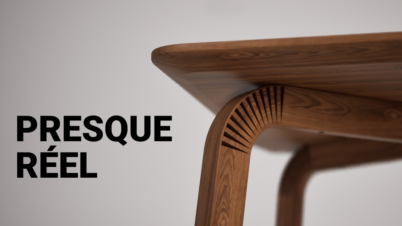 Création d'une table haut de gamme : Du croquis au configurateur 3D