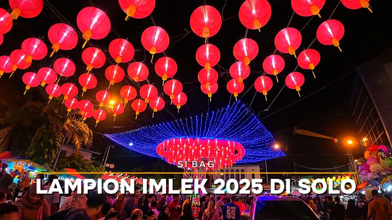 Lampion Imlek Tahun 2025 di Pasar Gede Solo
