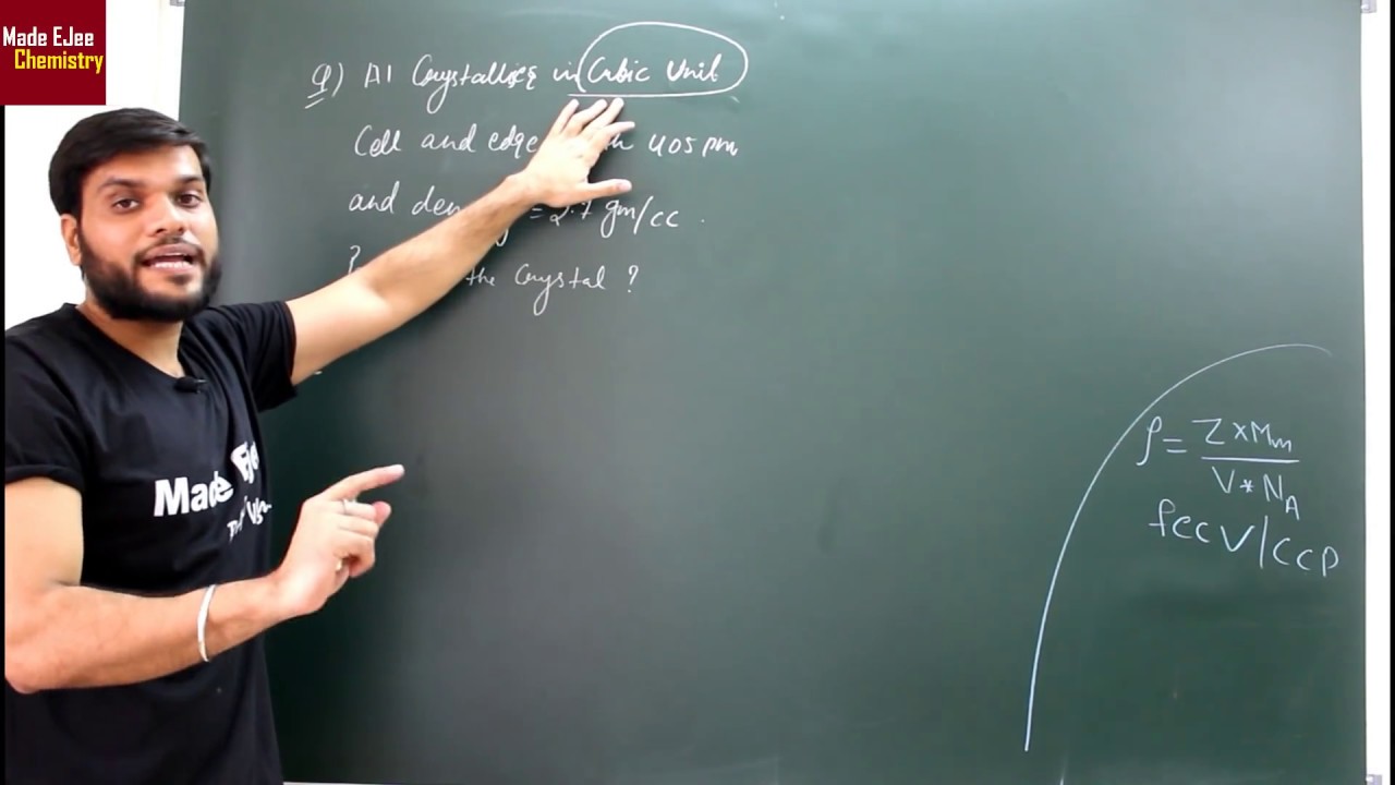 (L-8) Solid States | Body Centered (BCC) Coordination No. | Density & Void Numerical | NEET JEE