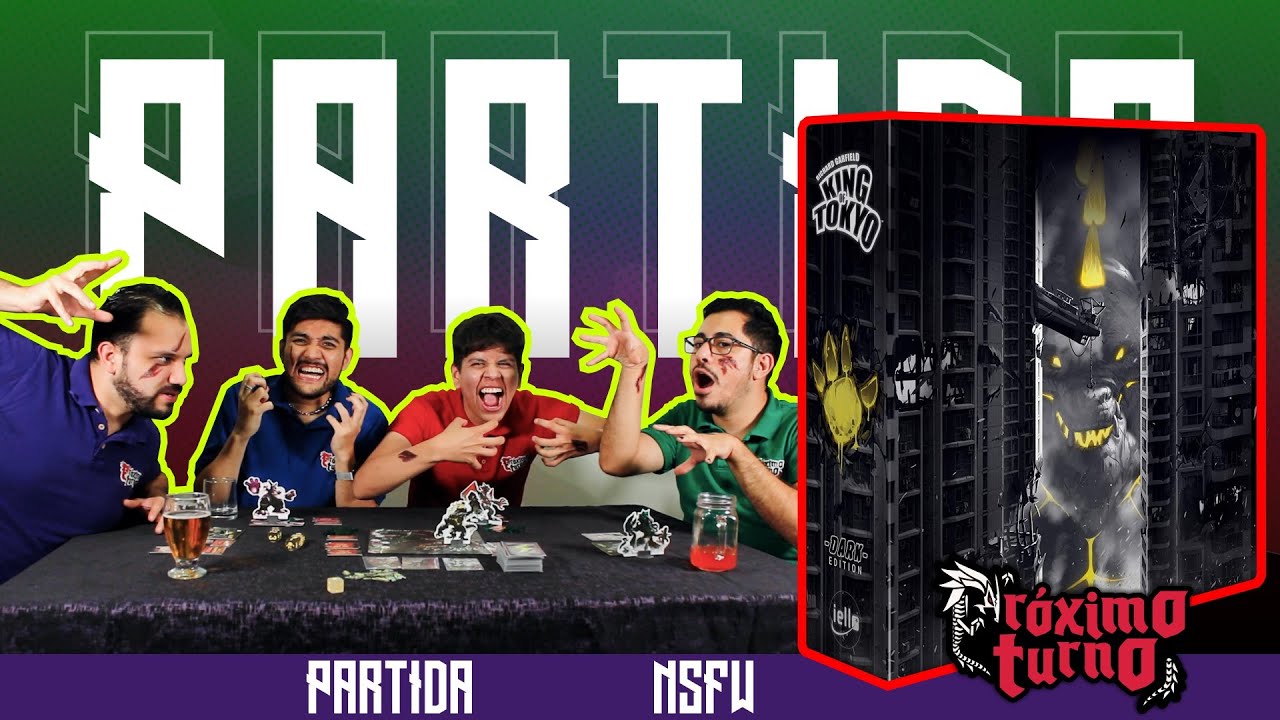 Partida KING OF TOKYO: Dark Edition 🗼⚡️ | como jugar + TUTORIAL en español | #Halloween @IELLO_France