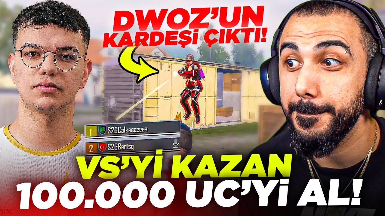 VS'Yİ KAZAN 100.000 UC'Yİ AL!! 😱 CALSE İLE RASTGELE LOBİLERE GİRİP 2 VS 2 ATTIK!! | PUBG MOBILE