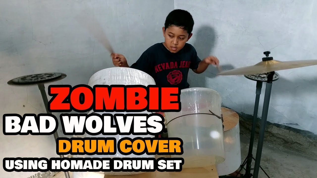 Zombie - Bad Wolves - Drum Cover By Pandya Prayoga Using Homemade Drum Set