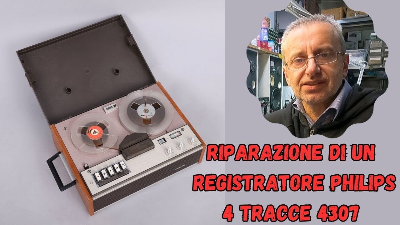 Philips 4307 registratore 4 tracce in riparazione !!