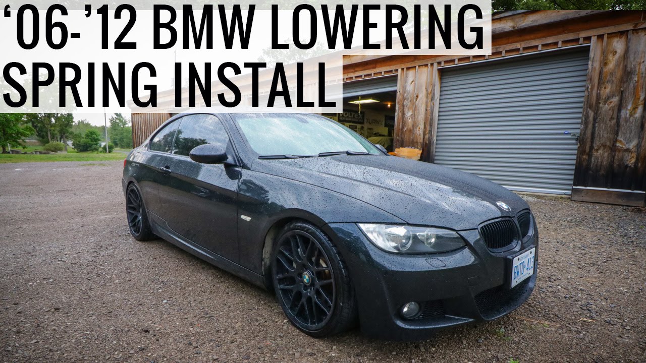 How To Lowering Spring Install on 2006-2012 BMW E90 E92 335i 328i