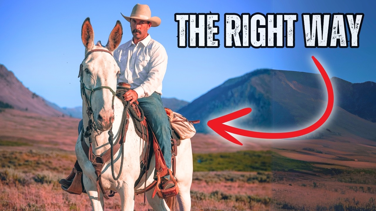 How to Saddle a Mule (it's different than a horse)