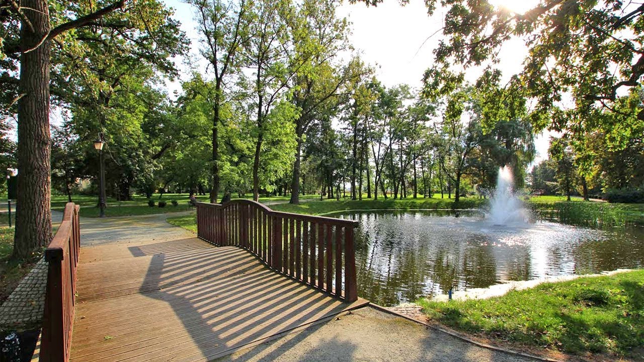 KLESZCZEWO - zobacz park i miejscowość z lotu ptaka