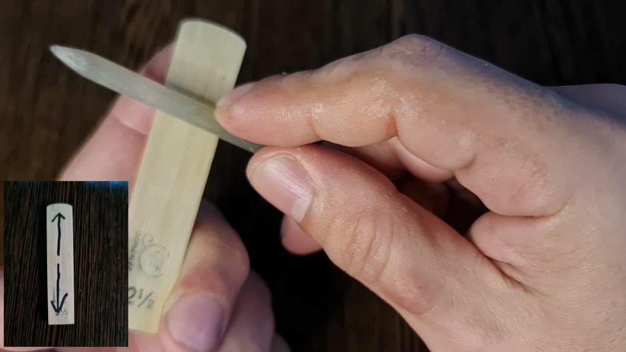 Adjusting Sax Reeds - Ajuste de cañas de Saxo