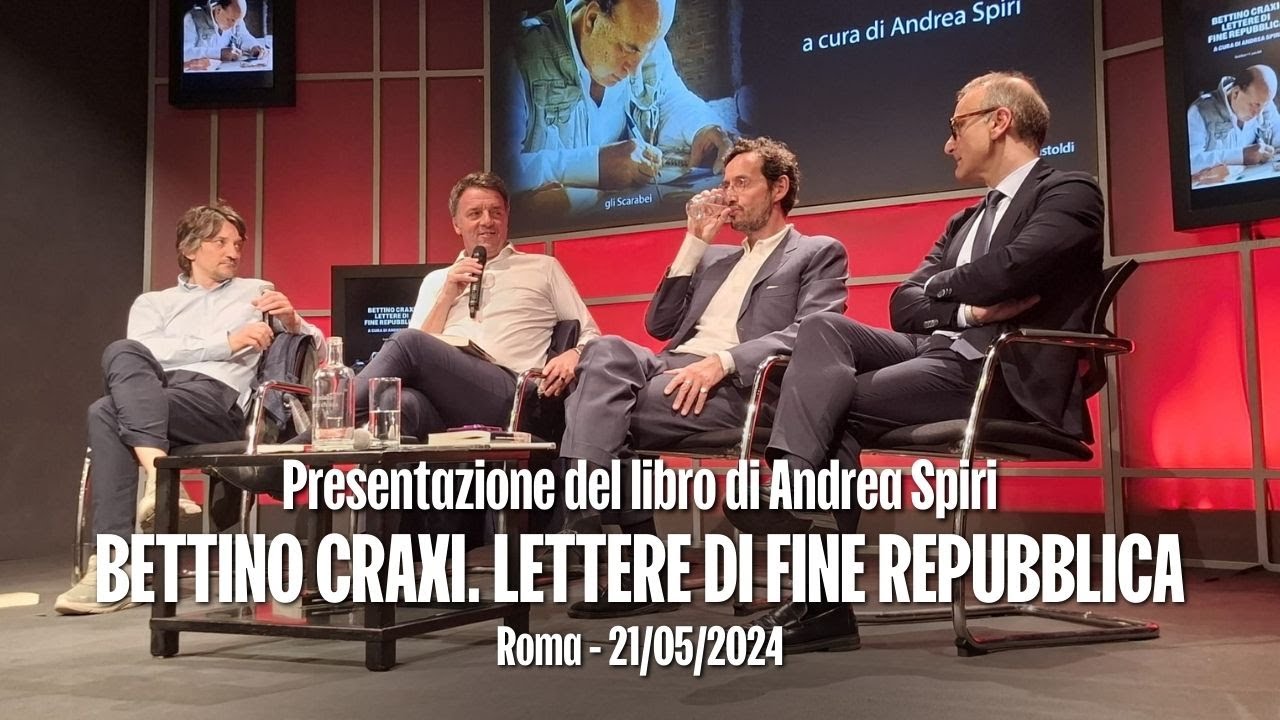 Matteo Renzi alla presentazione del libro Bettino Craxi. Lettere di fine Repubblica | 21/05/2025