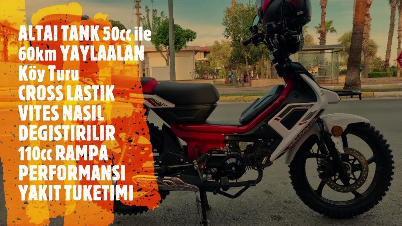 Altai Tank 50cc | Vites Kullanımı | Cross Lastik | Rampa Tırmanma | Yaylaalan - Avason Köy Turu | 4k