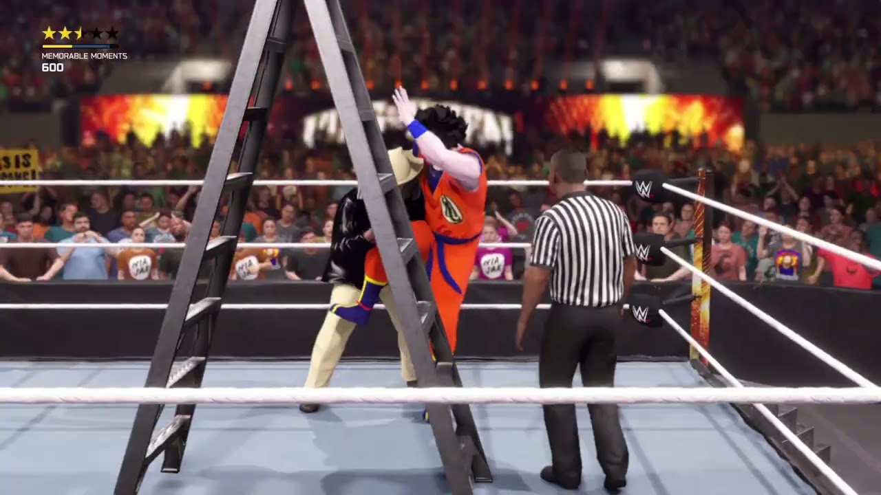 Goku vs micah wwe 2k25