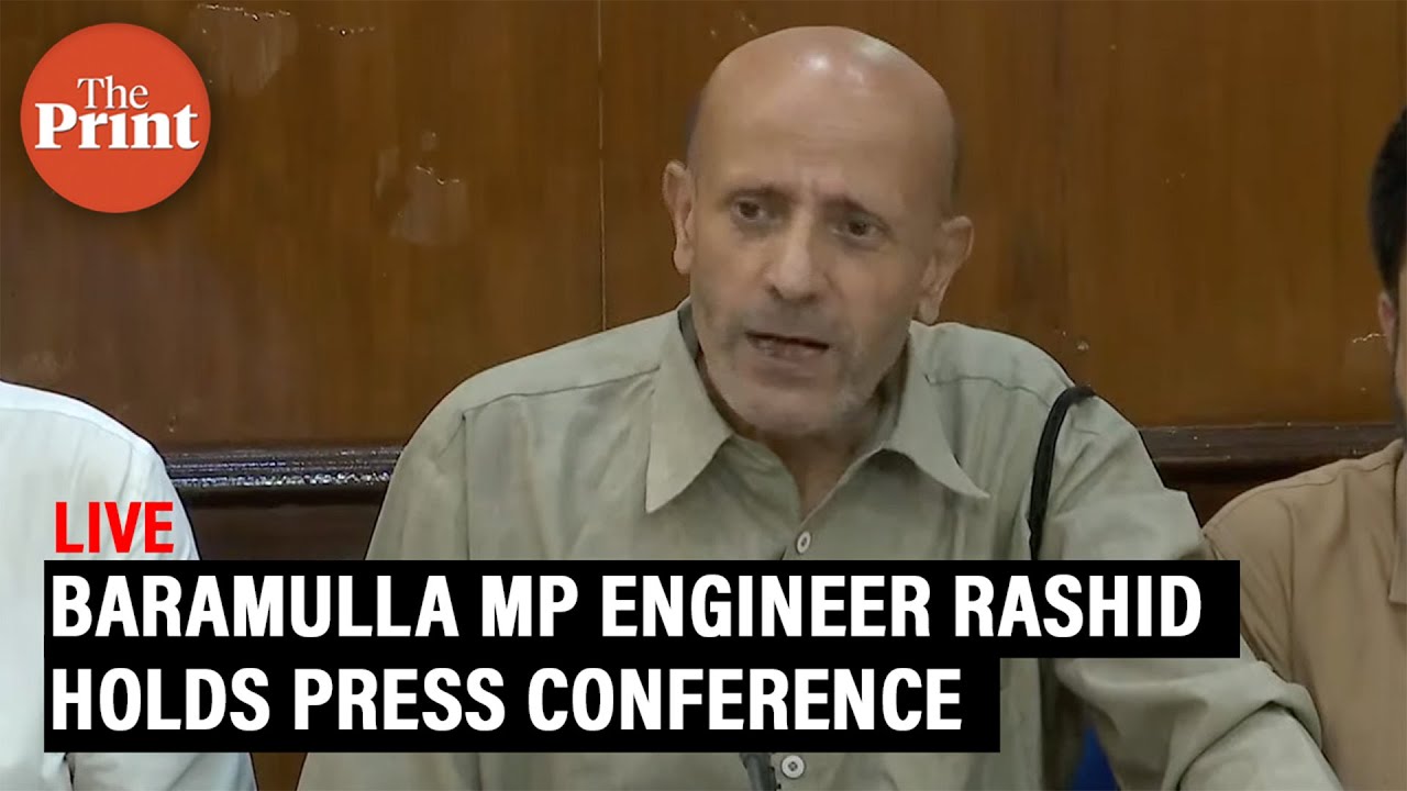 LIVE: Baramulla MP Engineer Rashid holds press conference