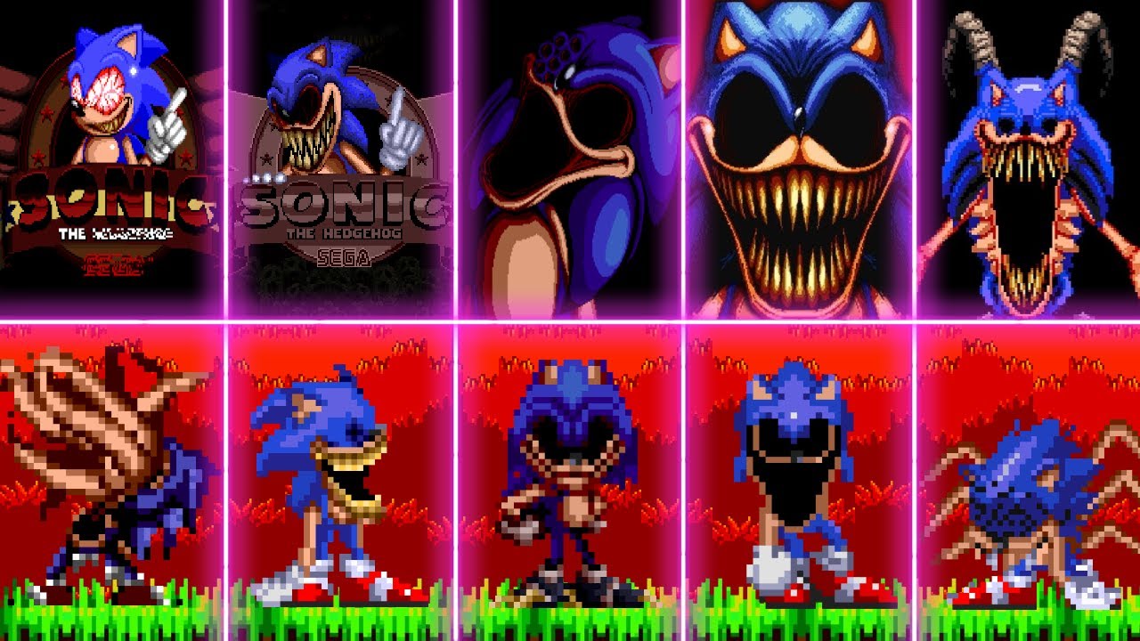 Evolution of Sonic.EXE Mods - Sonic.OMT