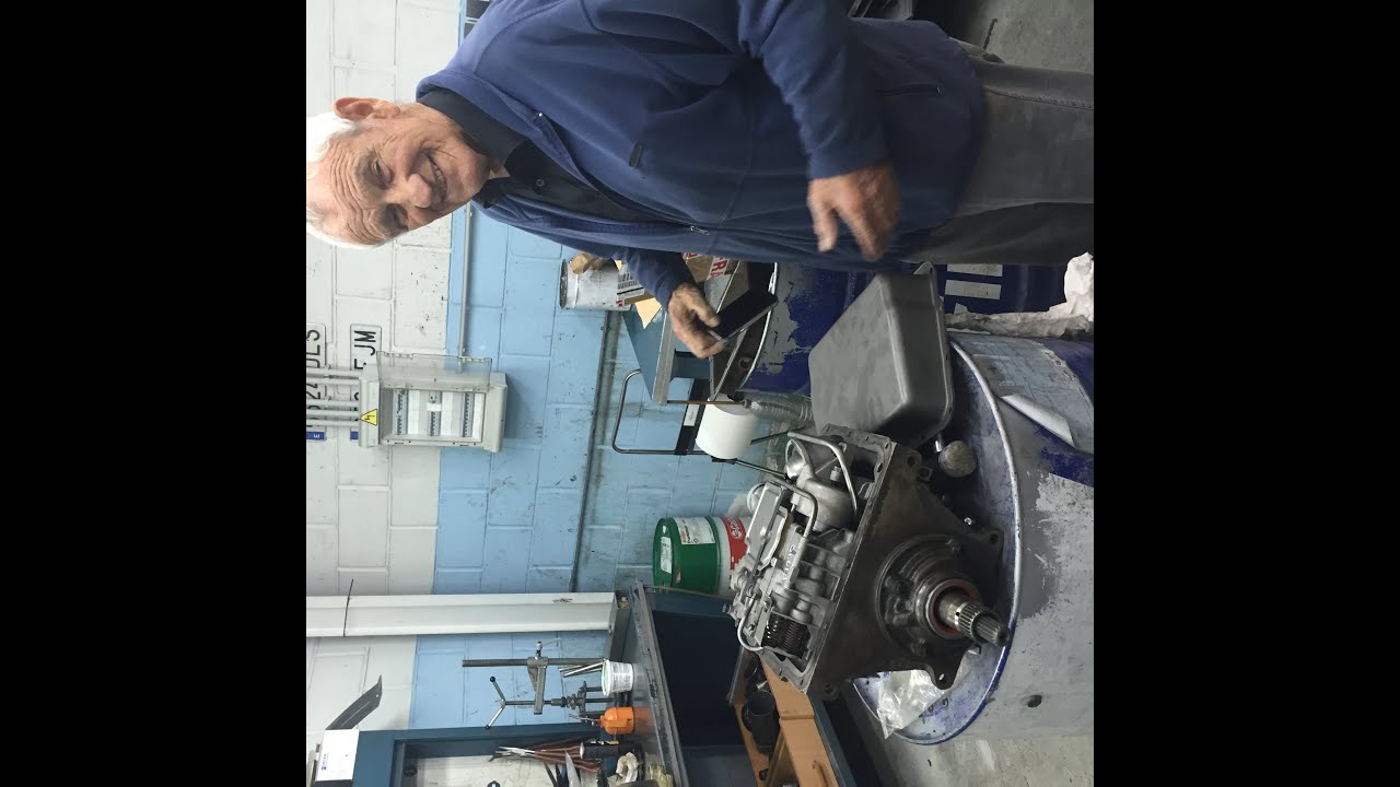 John Dodd stripping down a Hydramatic Gearbox