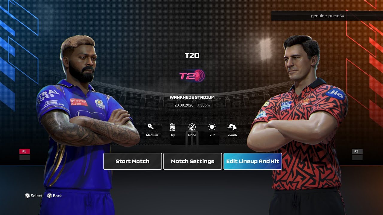 MI vs SRH | T20 IPL Match | Cricket26 Live