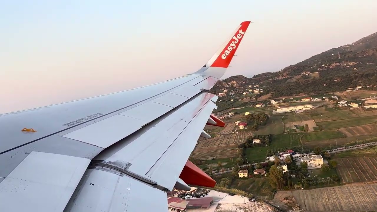 SUNSET TAKEOFF | easyJet A321neo Takeoff from Zakynthos