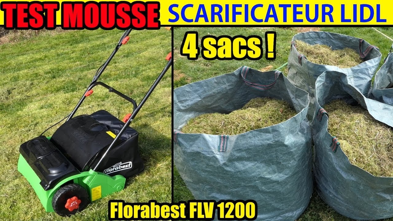 retirer la mousse gazon scarificateur lidl florabest entretenir son jardin aerateur
