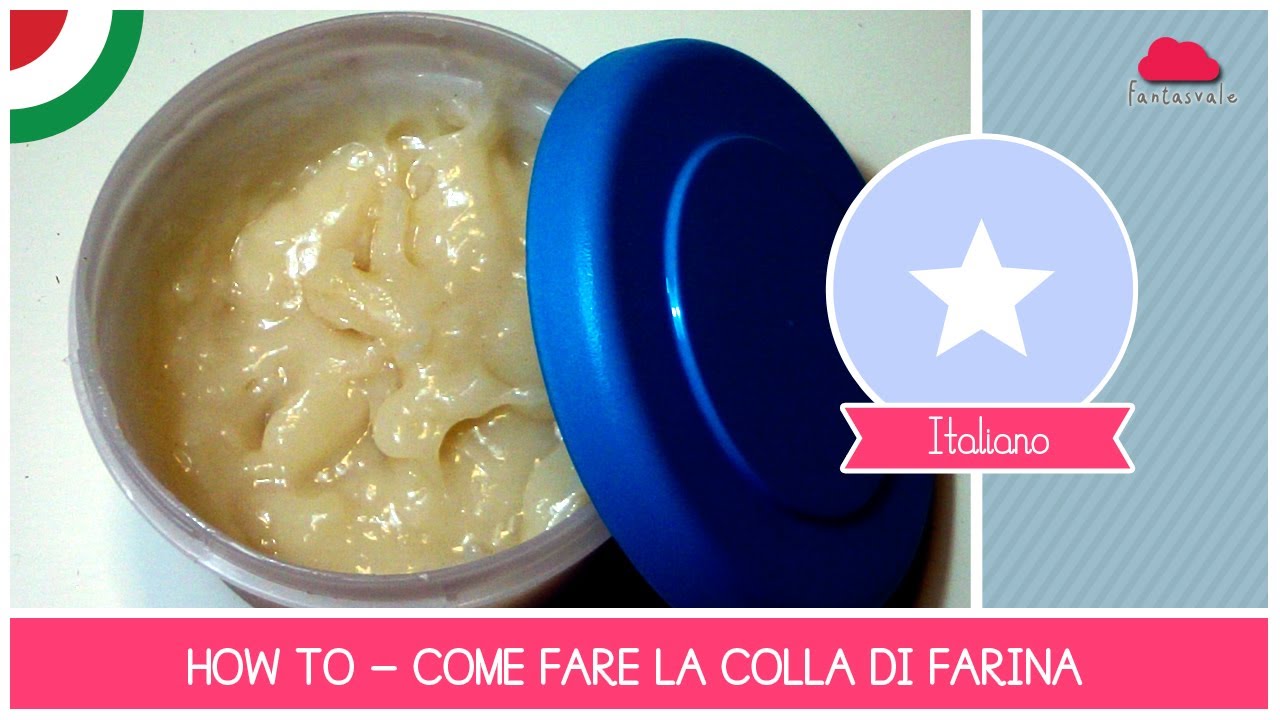 Tutorial Come fare Colla di Farina (ideale per cartapesta) - Ricetta ECOBIO  facile by Fantasvale