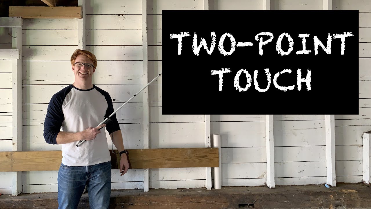 How to Use a White Cane - Two-Point Touch - Blind and Visually Impaired