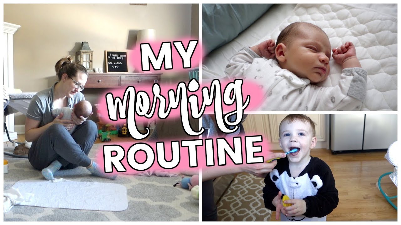 Mommy Morning Routine with a Newborn Baby and a Toddler! | Stay at Home Mom | Mommy Etc