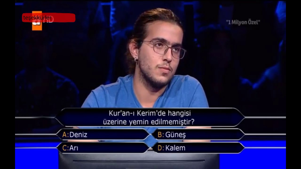 İşte 1 Milyonluk Soru- Kuran-ı Kerim'de... 23.09.2017