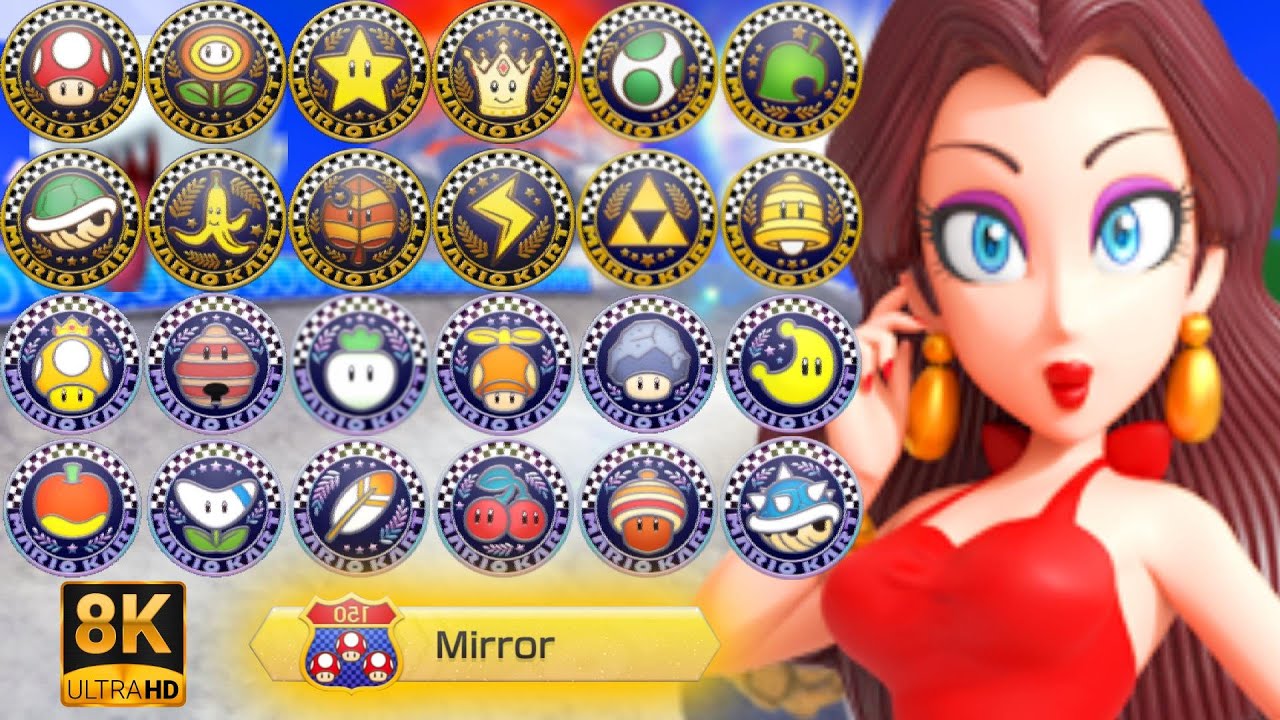 Mario Kart 8 Deluxe - Mirror All Cups (3-Star Rank) [8K]