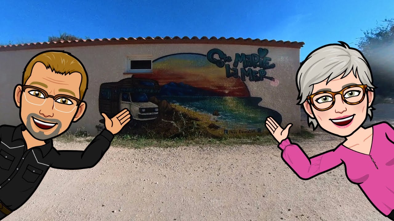Aire de Sainte Marie la Mer 66470 en France 2025. 🤟😉 Deutscher Untertitel 👍 🇪🇸