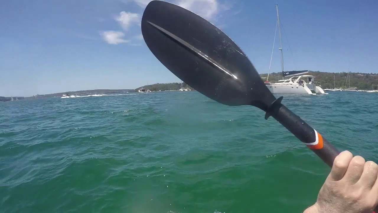 Kayaking at Balmoral, Sydney with a KXOne Slider 410 inflatable kayak