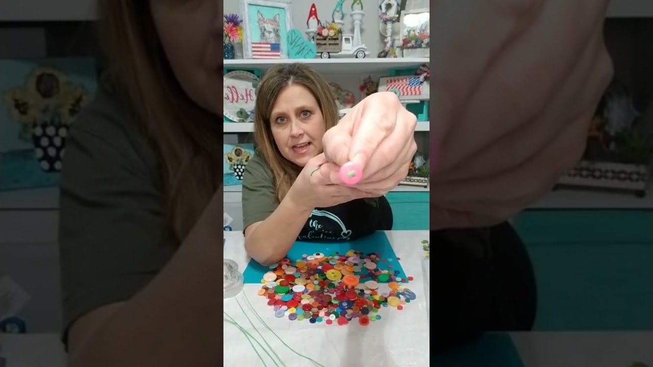 Button flowers
