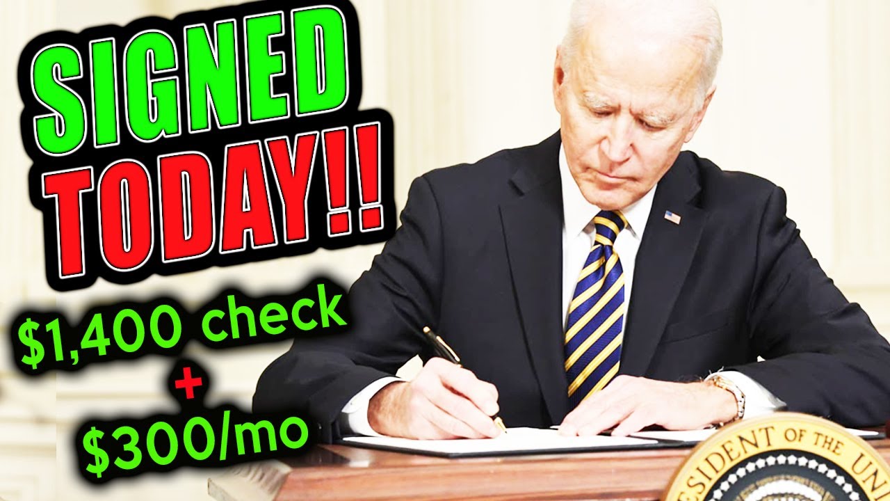 Third Stimulus Package Update: SIGNED INTO LAW, $300 Monthly Payments, $1400 This Weekend, Vaccine