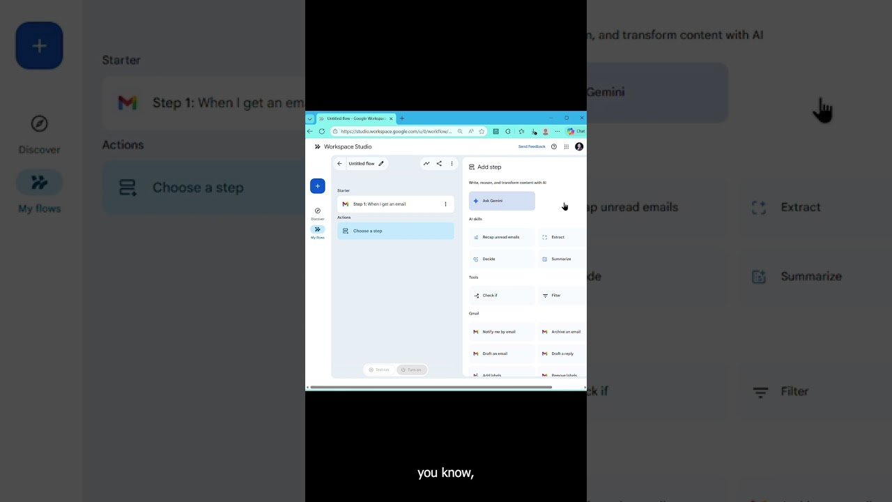 How to Automate Google Workspace using Google Flowstudio. #genai #aiagents #ai