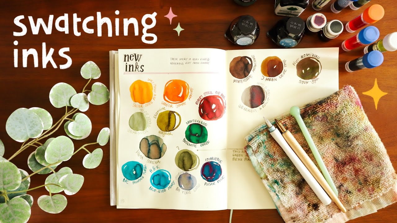 Cozy Ink Swatching Session - Happy Mail from 