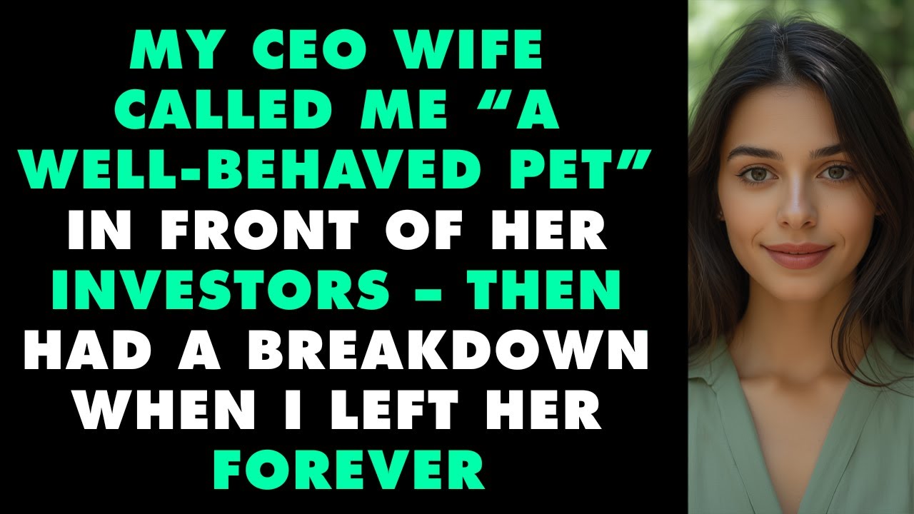 My CEO Wife Tried To Diminish Me In Front Of Her Investors