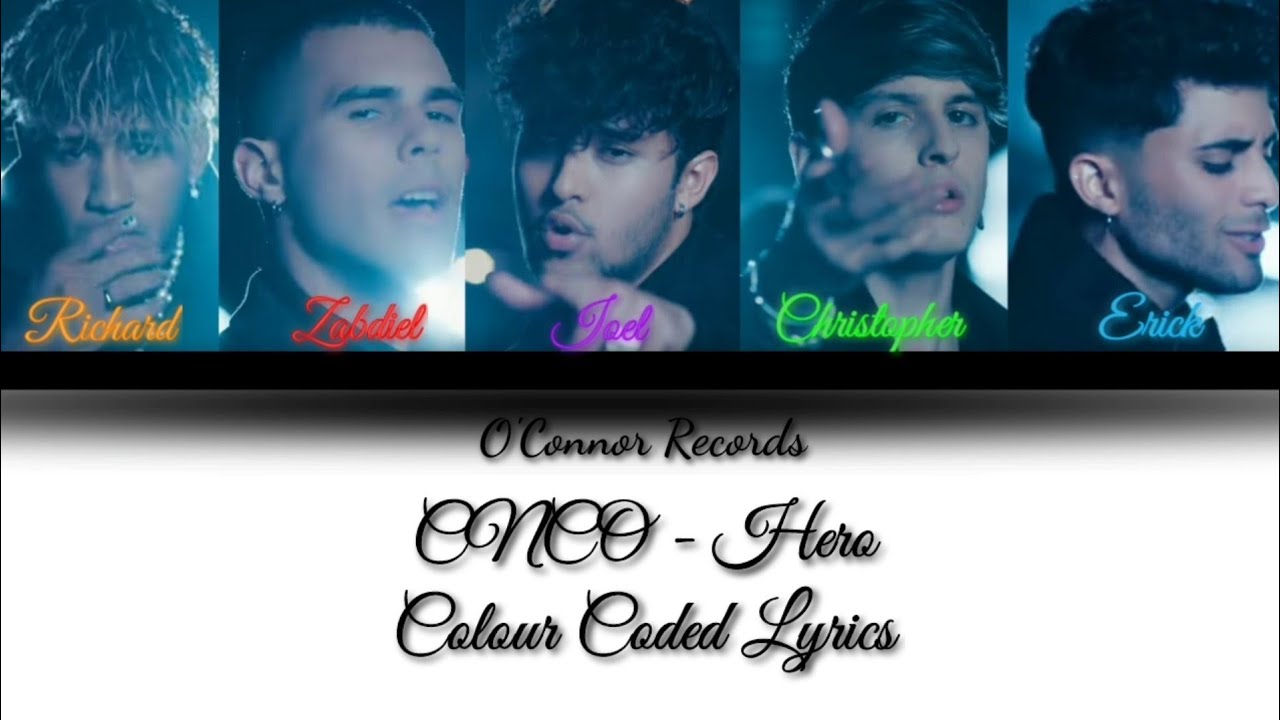 Hero - CNCO : Colour Coded Lyrics