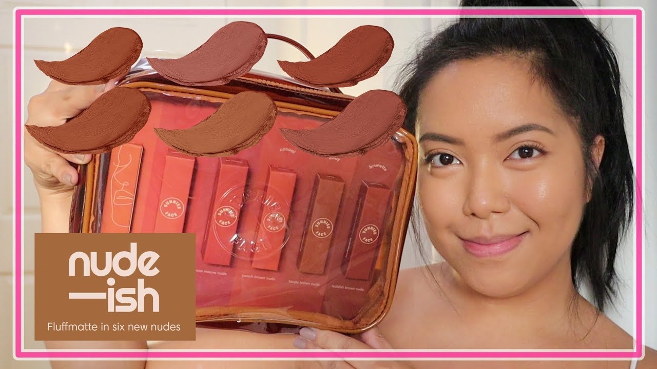 SUNNIESFACE NUDE-ISH COLLECTION (SWATCHES ON EYES LIPS CHEEKS) - saytioco