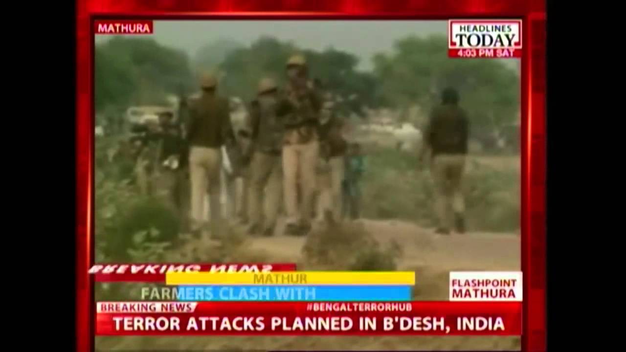 Farmers stage violent protests in Mathura seeking compensation for damaged cops