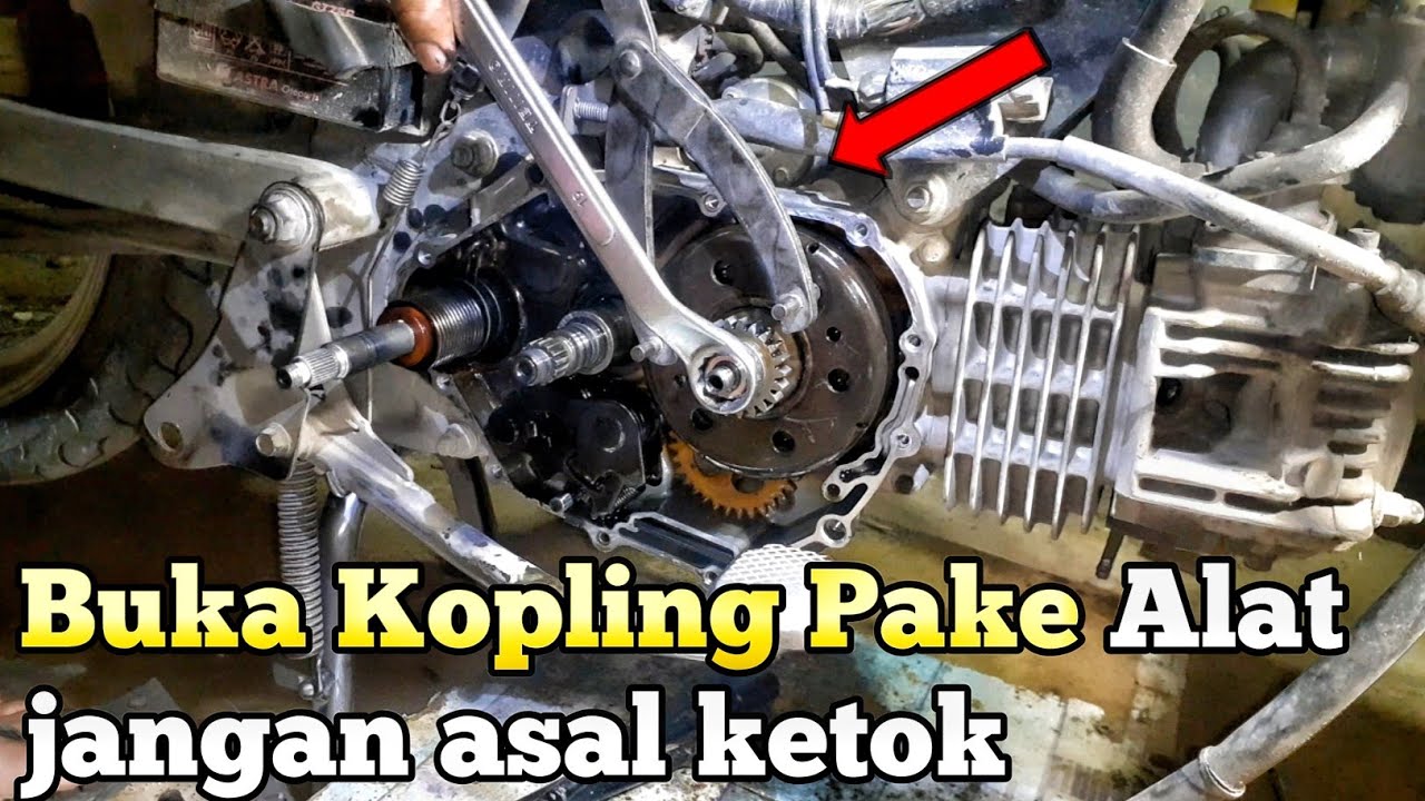 Cara Membuka kampas Kopling Yamaha Jupiter, Kampas Ganda Jupiter, tracker kopling ganda