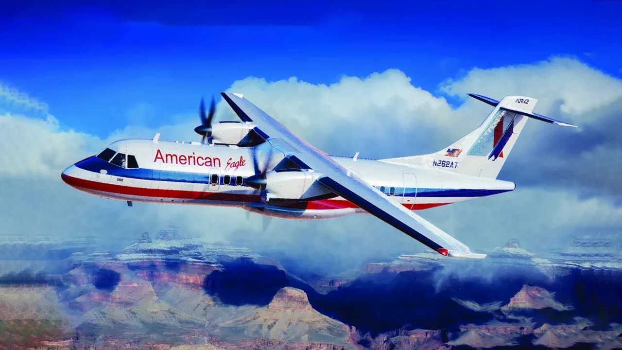 Unboxing X-Scale 144009 1/144 ATR-42-300 American Eagle Turboprop Regional Airliner
