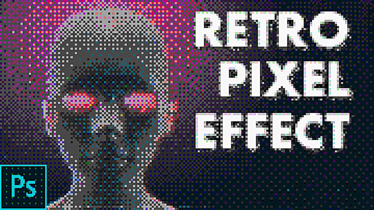 Retro Pixel Look | dither effect | Photoshop Tutorial